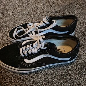 Vans Classic Black and White Sneakers